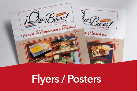 Professional poster design and printing for bars and businesses in Benalmádena, Torremolinos and Fuengirola