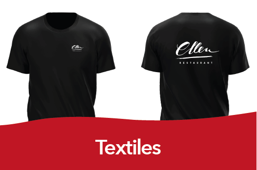 Custom t-shirt printing and textile branding services for businesses in Costa del Sol