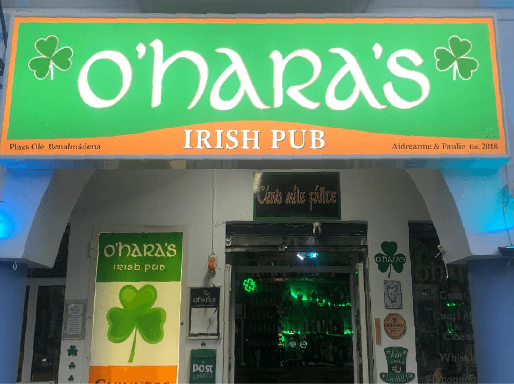 Lightbox, printed and installed in Plaza Ole, Benalmadena - Specialists in bespoke signage